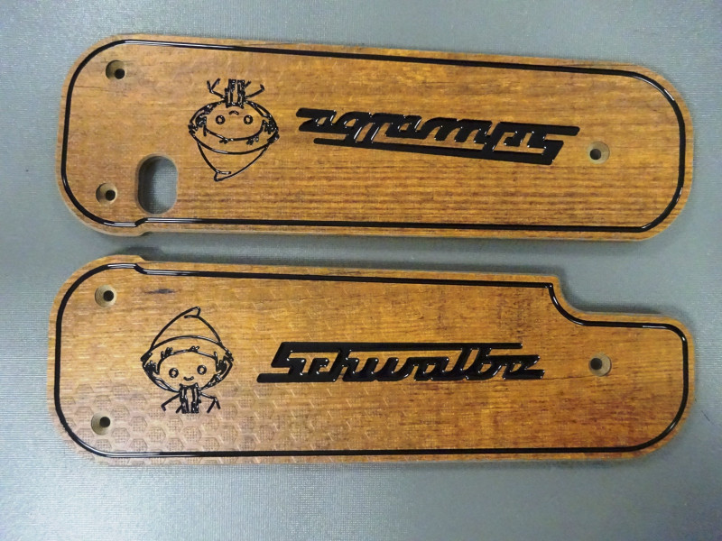 Trittbretter, normale Länge, mit Schriftzug (Art.Nr.014)